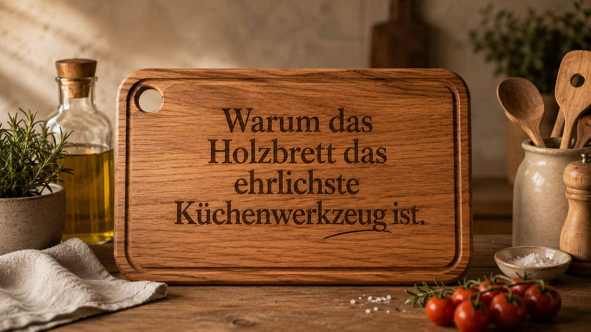 Warum das Holzbrett das ehrlichste Küchenwerkzeug ist