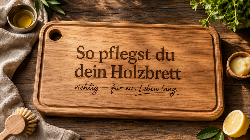 So pflegst du dein Holzbrett richtig — für ein Leben lang