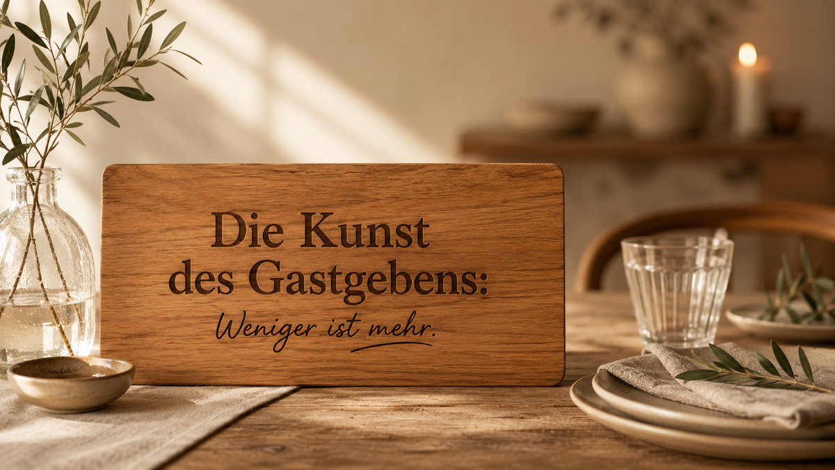 Die Kunst des Gastgebens: Weniger ist mehr